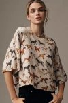 By Anthropologie The Goldie Crew-neck Cashmere Sweater In Brown