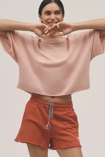 By Anthropologie The Goldie Crew-neck Cashmere Sweater In Pink
