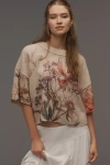 By Anthropologie The Goldie Crew-neck Cashmere Sweater In Sand