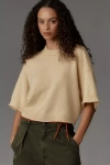 By Anthropologie The Goldie Crew-neck Cashmere Sweater In Sand