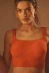 By Anthropologie The Hannah Seamless Textured Tank In Red