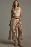 By Anthropologie The Hannah Seamless Textured Tank: Lurex Edition Top In Beige