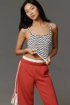 By Anthropologie The Hannah Seamless Textured Tank Top In Black