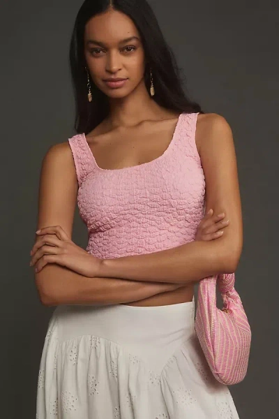 By Anthropologie The Hannah Seamless Textured Tank Top In Pink