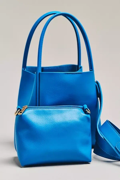 By Anthropologie The Hollace Tote: Mini Edition In Blue