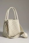 By Anthropologie The Hollace Tote: Woven Mini Edition In Grey