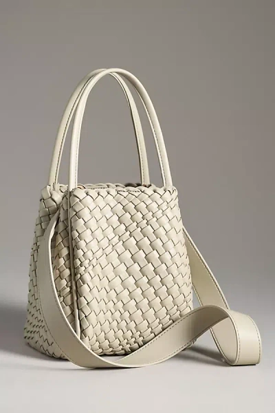 By Anthropologie The Hollace Tote: Woven Mini Edition In Grey