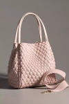By Anthropologie The Hollace Tote: Woven Mini Edition In Pink
