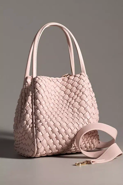 By Anthropologie The Hollace Tote: Woven Mini Edition In Pink