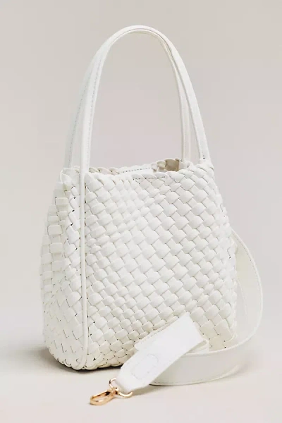 By Anthropologie The Hollace Tote: Woven Mini Edition In White
