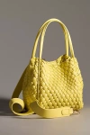By Anthropologie The Hollace Tote: Woven Mini Edition In Yellow