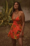 By Anthropologie The Josephine Smocked Drop-waist Dress: Mini Edition In Multicolor
