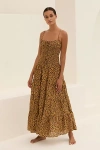 By Anthropologie The Josephine Smocked Drop-waist Dress In Multicolor