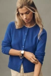 By Anthropologie The Juliet Cashmere Cardigan Sweater In Blue