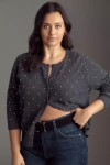 By Anthropologie The Juliet Cashmere Cardigan Sweater In Gray