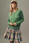 By Anthropologie The Juliet Cashmere Crew-neck Cardigan In Green