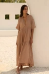 By Anthropologie The Kallie Flowy Maxi Dress In Multicolor