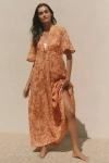 By Anthropologie The Kallie Flowy Maxi Dress: Printed Edition In Multicolor  | ModeSens
