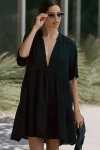 By Anthropologie The Kallie Flowy Mini Tunic Dress