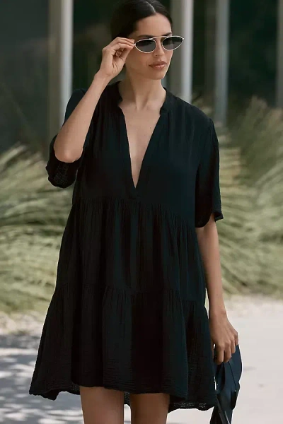 By Anthropologie The Kallie Flowy Mini Tunic Dress