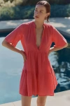By Anthropologie The Kallie Flowy Tunic Dress In Pink