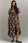 By Anthropologie The Katerina Button-front Dress In Multi