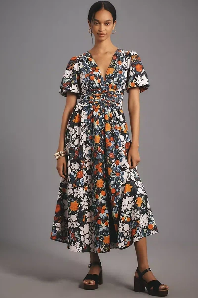 By Anthropologie The Katerina Button-front Dress In Multicolor
