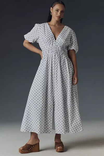 By Anthropologie The Katerina Button-front Dress In White