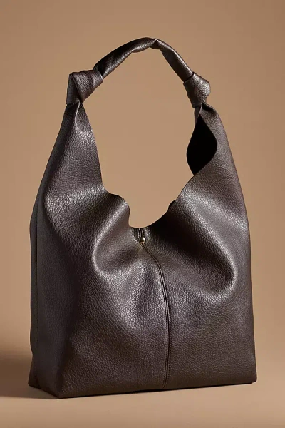 By Anthropologie The Love Knot Slouchy Bag In Brown