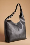 By Anthropologie The Love Knot Slouchy Bag: Buckle Edition In Black