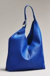 By Anthropologie The Love Knot Slouchy Bag: Buckle Edition In Blue