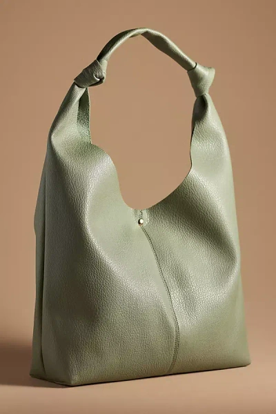 By Anthropologie The Love Knot Slouchy Bag In Green