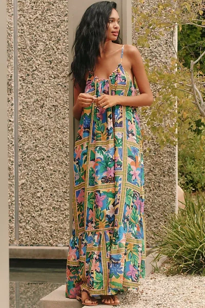 By Anthropologie The Malika Gauze Maxi Dress