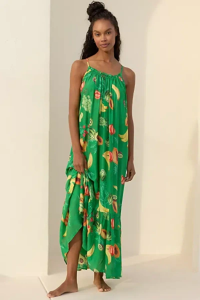 By Anthropologie The Malika Gauze Maxi Dress In Multicolor