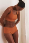 By Anthropologie The Myles Seamless Hipster Briefs In Orange