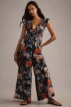 BY ANTHROPOLOGIE THE PEREGRINE JUMPSUIT: PRINTED EYELET EDITION