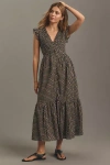By Anthropologie The Peregrine Midi Dress In Multicolor