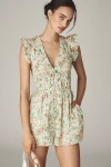 By Anthropologie The Peregrine Romper In White