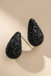 By Anthropologie The Petra Drop Earrings: Pavé Edition In Black