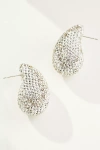 By Anthropologie The Petra Drop Earrings: Pavé Edition In Silver