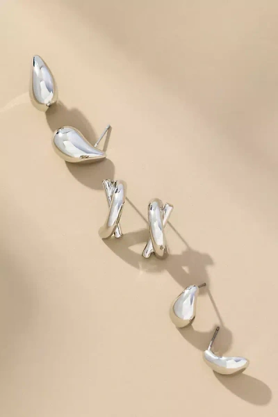 By Anthropologie The Petra Mini Drop Earrings, Set Of 3