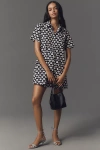 By Anthropologie The Pollie Short-sleeve Swing Tunic Mini Dress