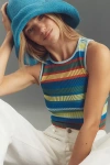 By Anthropologie The Reegan Seamless Ribbed Cropped Tank