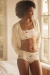 By Anthropologie The Renna Seamless Briefs: Printed Edition In White
