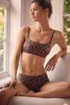 By Anthropologie The Renna Seamless Printed Knickers In Multicolor