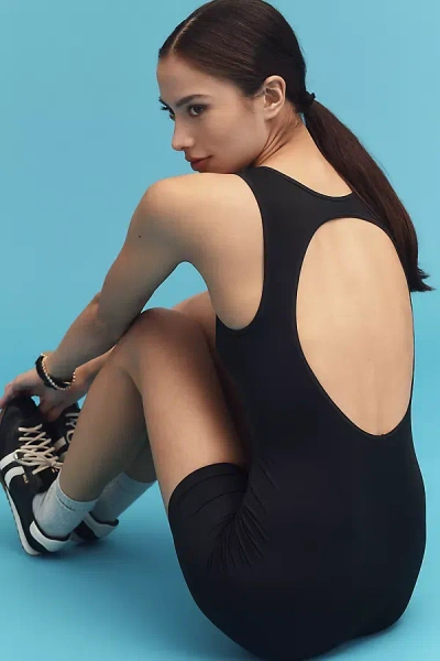 By Anthropologie The Renna Seamless Romper In Black
