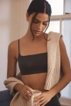 By Anthropologie The Renna Seamless Square-neck Bra In Green
