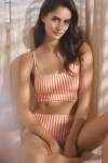 By Anthropologie The Renna Seamless Square-neck Bra In Multicolor