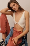 By Anthropologie The Renna Seamless Twist Tank Top In White