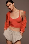 By Anthropologie The Renna Seamless V-neck Tank In Red